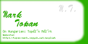 mark topan business card